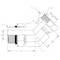 World Wide Fittings Male O-Ring Boss Adjustable to Female Pipe Swivel 45 Degree Elbow 9365X06X04 - alternate 2